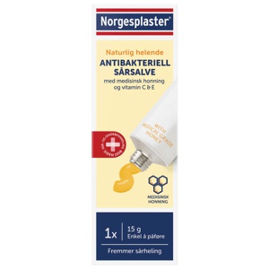 Norgesplaster Antibakteriell Sårsalve, 15 g produktbilde
