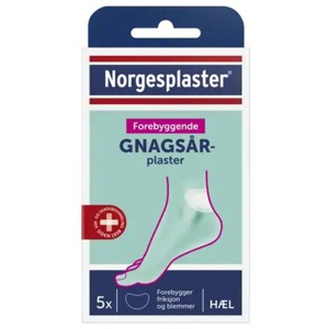 Norgesplaster forebyggende gnagsårplaster hæl 5 stk produktbilde