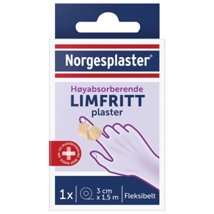 Norgesplaster limfritt plaster 3cmx1,5m produktbilde