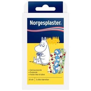 Norgeplaster Mummitroll barneplaster 20 stk produktbilde