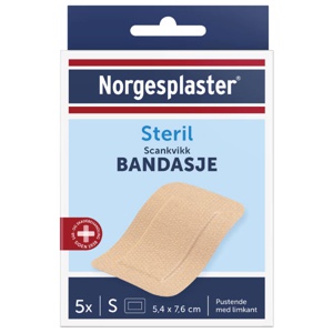 Norgesplaster Scankvikk bandasje beige 5,4x7,6cm 5 stk produktbilde