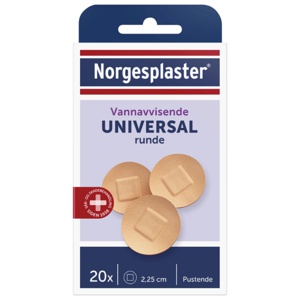 Norgesplaster universal runde 20 stk produktbilde