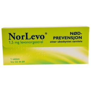 Norlevo 1,5 mg tablett 1 stk produktbilde