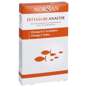 NORSAN Fettsäure-Analyse Selbsttest Omega 3/6 Verhältnis 1 St Test Produktbild