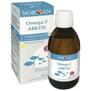 Norsan Omega-3 Arktis flüssig, 200 ml Flüssigkeit Produktbild