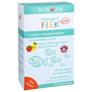 NORSAN OMEGA-3 FISK Jelly 120 St Dragees Produktbild