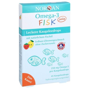 NORSAN Omega-3 FISK Jelly 45 St Dragees Produktbild
