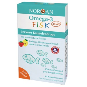 Norsan - Omega-3 Fiskeolie Jelly 45 gummies produktbillede