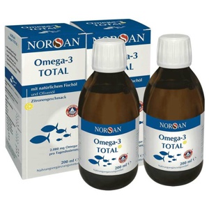 Norsan Omega-3 Total flüssig, 2x200 ml Flüssigkeit Produktbild