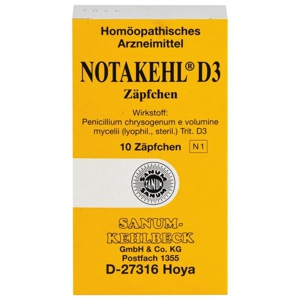 NOTAKEHL D 3 Zäpfchen Produktbild