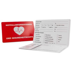 Notfall-Info-Kartenhülle für die Gesundheitskarte, 1 St n.v. Produktbild
