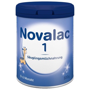 Novalac 1 Säuglings-Milchnahrung Pulver 0 - 6 Monate, 800 g Pulver Produktbild