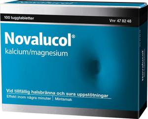 Novalucol, tuggtablett 100 st