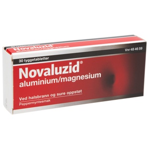 Novaluzid tyggetabletter 30 stk produktbilde