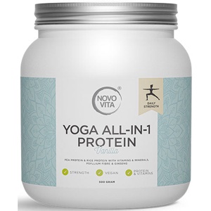 Novo Vita Yoga All-in-1 Protein Med Vaniljesmag   500 g produktbillede