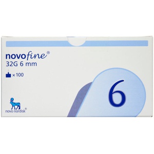 Novofine Penkanyle 32 G x 6 MM produktbillede