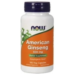 Now american ginseng 500 mg 100 kapsler produktbilde