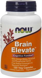 NOW Brain Elevate 120 vegkapslar produkt bild