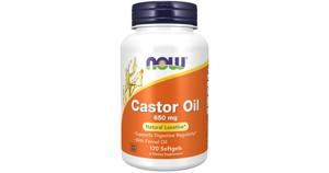 NOW Castor Oil 650mg 120 mjuka kapslar produkt bild