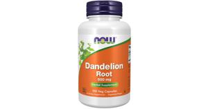 NOW Dandelion Root 500mg 100 kapslar produkt bild