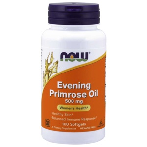 NOW Evening Primrose (Nattljusolja) 500 mg 100 kapslar produkt bild