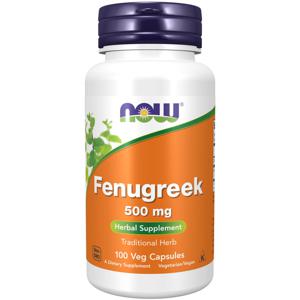 NOW Fenugreek 500 mg 100 vegkapslar produkt bild