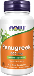 NOW Fenugreek 500Mg 100 stk produktbilde