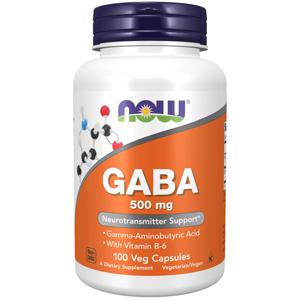 NOW GABA 500 mg 100 vegkapslar produkt bild