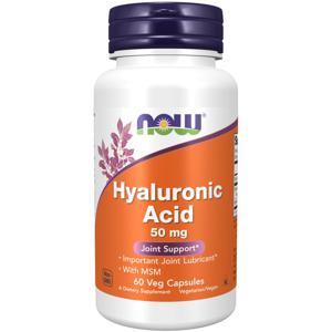 NOW Hyaluronic Acid 50 mg + MSM Kapslar 60 st produkt bild