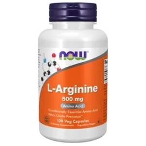 Now L-arginin 500 mg 100 kapsler produktbilde