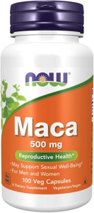 NOW Maca 500Mg 100 stk produktbilde