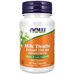 Now Milk Thistle (silymarin) 150 mg – 60 kapsler produktbilde