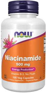 NOW Niacinamide 500mg 100 vegcaps produkt bild