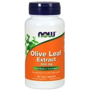 Now Olive Leaf Extract 500 mg 60 kapsler – Kosttilskudd med olivenbladekstrakt produktbilde