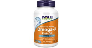 NOW Omega-3 1000mg 100 Mjuka kapslar produkt bild