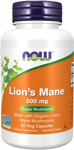 NOW Org Lion'S Mane Mushroom 60 stk produktbilde