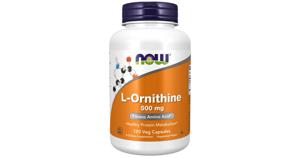 NOW Ornithine 500 mg Kapslar produkt bild
