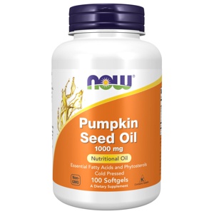 NOW Pumpkin Seed Oil 1000 mg 100 kapslar produkt bild