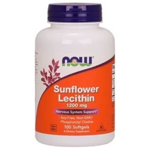 Now sunflower lecithin 1200 mg 100 kapsler produktbilde