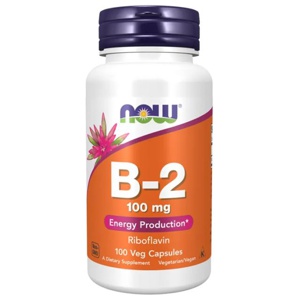 Now Vitamin B2 100 mg – 100 kapsler   Riboflavin produktbilde