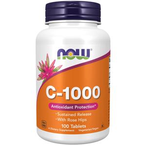 NOW Vitamin C 1000 Sustained Release 100 tabletter produkt bild