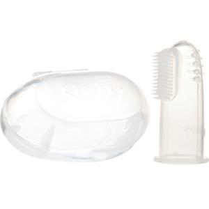 Nuby Fingertandborste i Silikon +3m produkt bild