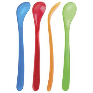 Nuby Standard Long Handle Spoons + 6 m, 4 st produkt bild