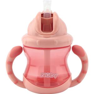 Nûby Twin Handle Flip-It Cup 240 ml Pink +12m produkt bild
