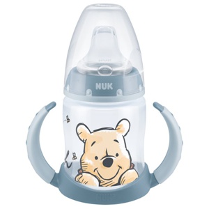 NUK drickpipsflaska First Choice Learner 150 ml Nalle Puh blå produkt bild
