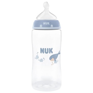 NUK First Choice Nappflaska Whale 300 ml produkt bild
