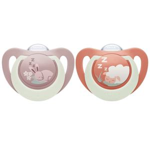 NUK First Choice Night Bunny/Sheep, stl 0-6 mån 2 st produkt bild