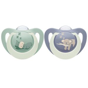 NUK First Choice Night Hippo/Koala, stl 6-18 mån 2 st produkt bild