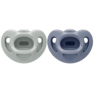 NUK First Choice Soft Green/Blue, stl 0-6 mån 2 st produkt bild