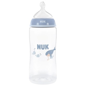 NUK First Choice+ Temperature Control Tåteflaske Whale, 3 mnd+, 300 ml produktbilde